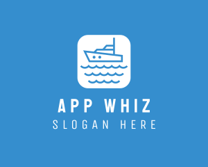 Marine Sailboat App logo design