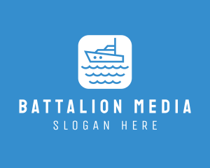 Marine Sailboat App logo design