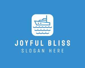 Marine Sailboat App logo design