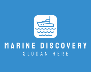 Marine Sailboat App logo design