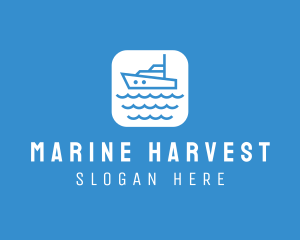 Marine Sailboat App logo design