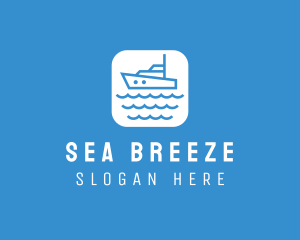 Marine Sailboat App logo design