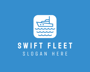 Marine Sailboat App logo design