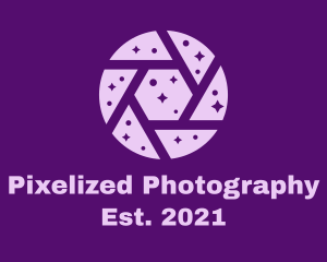 Purple Shutter Space logo design