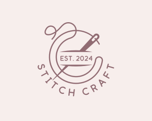 Fashion Tailoring Needle logo design