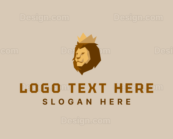 Luxury Wild Lion Logo