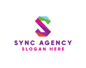 Media Agency Letter S logo design