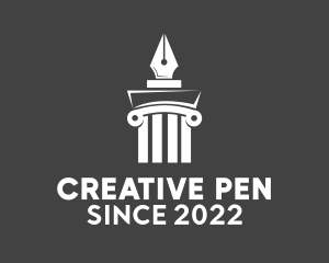 Fountain Pen Pillar logo design