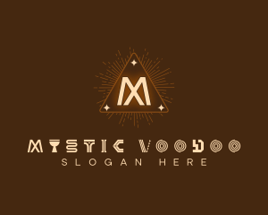 Pyramid  Mystical Hieroglyph logo design