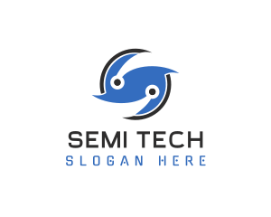 Tech Letter S logo design