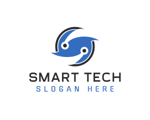 Tech Letter S logo design