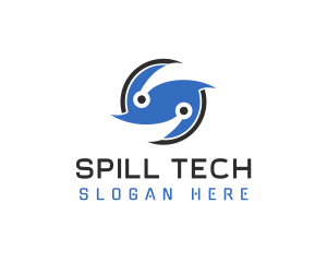 Tech Letter S logo design