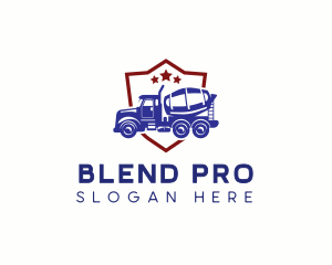 Concrete Truck Machinery logo design