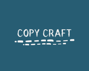 Underline Handwritten Craft logo design