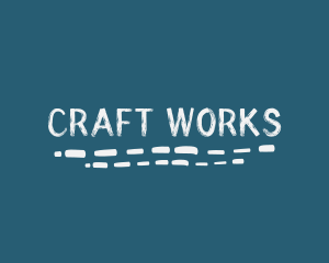 Underline Handwritten Craft logo design