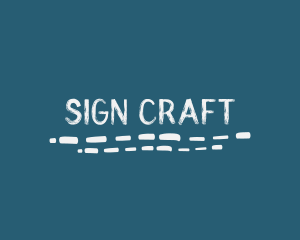 Underline Handwritten Craft logo design