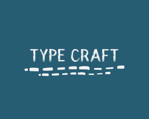 Underline Handwritten Craft logo design