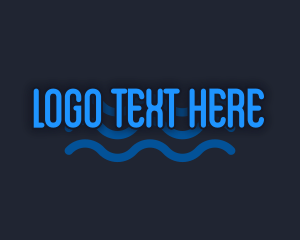 Playful Water Wave logo