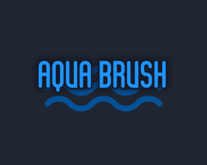 Playful Water Wave logo design