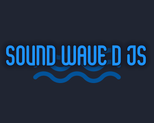 Playful Water Wave logo design