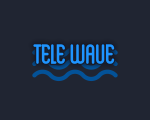 Playful Water Wave logo design