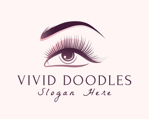 Woman Eyeshadow  Beauty logo design