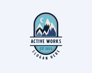 Mountain Peak Glacier logo design