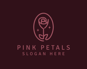 Floral Rose Flower logo design