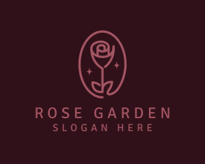 Floral Rose Flower logo design