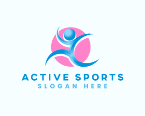 Running Exercise Fitness  Logo