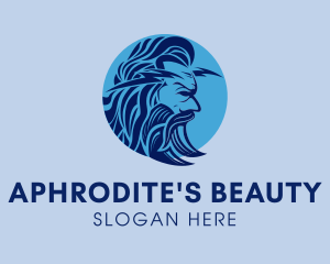 Silhouette Greek Face logo design