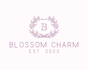 Cherry Blossom Wedding Decoration logo design