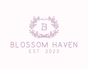 Cherry Blossom Wedding Decoration logo design