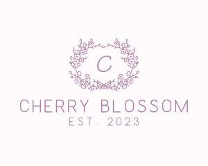 Cherry Blossom Wedding Decoration logo design