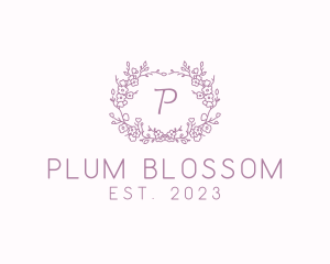 Cherry Blossom Wedding Decoration logo design