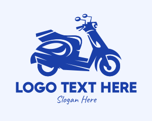 Blue Delivery Scooter logo