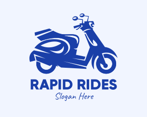 Blue Delivery Scooter logo