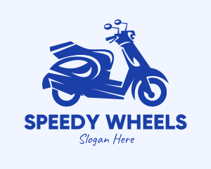 Blue Delivery Scooter logo