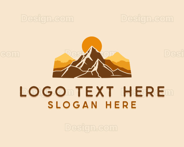 Sunset Mountain Hiking Logo