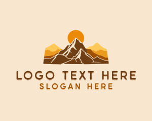 Sunset Mountain Hiking Logo