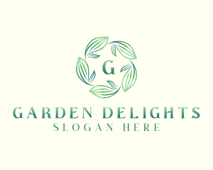 Leaves Wellness Garden logo design