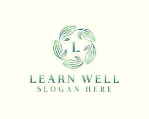 Leaves Wellness Garden logo design