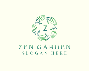 Leaves Wellness Garden logo design