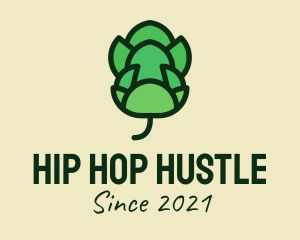 Hop Plant Flower  logo design