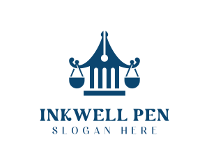 Pen Justice Attorney logo design