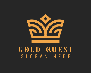 Luxury Gold Crown  logo design