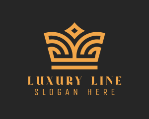 Luxury Gold Crown  logo design