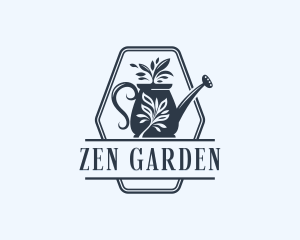 Watering Can Gardening  logo design