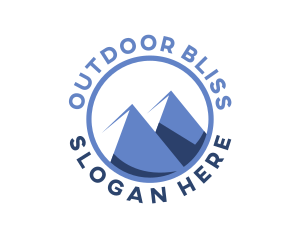 Outdoor Mountain Trekking logo design