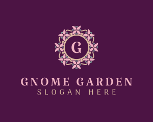 Flower Wreath Gardener logo design